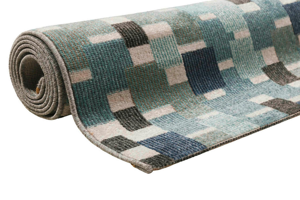 OUTDOORTEPPICH 160/225 cm Pacific Blau, Creme, Grün  - Blau/Creme, Design, Textil (160/225cm) - Esprit