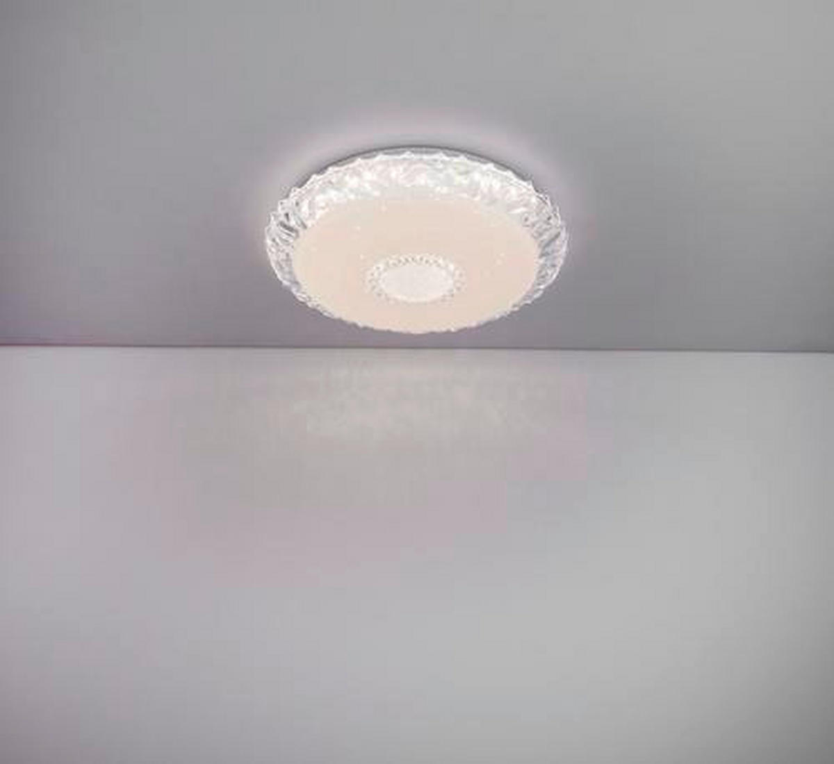 STROPNÉ LED SVIETIDLO, 50/10 cm  - biela/opálová, Basics, kov/plast (50/10cm) - Globo