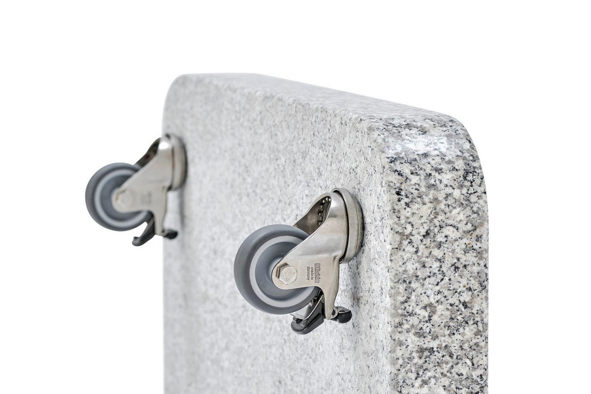 MÖBELROLLEN - Edelstahlfarben, Basics, Metall (5/7cm) - Glatz