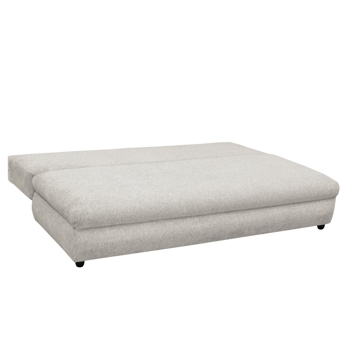 Canapea Extensibilă, lemn, plastic, textil, bej - bej/negru, Trend, plastic/lemn (205/72/100cm)