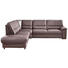 WOHNLANDSCHAFT Echtleder Braun - Alufarben/Braun, KONVENTIONELL, Leder/Metall (239/278cm) - Beldomo Premium WOHNLANDSCHAFT Echtleder Braun - Alufarben/Braun, KONVENTIONELL, Leder/Metall (239/278cm) - Beldomo Premium