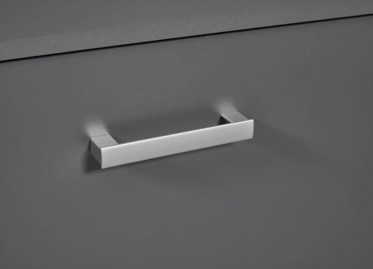 TV-ELEMENT - Graphitfarben/Silbereichenfarben, Basics, Holzwerkstoff/Metall (180/50,8/40cm) - MID.YOU