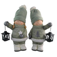 DEKORAČNÍ POSTAVIČKA - DÍTĚ - šedá/bílá, Lifestyle, kov/textil (24/39,5/19cm) - X-Mas