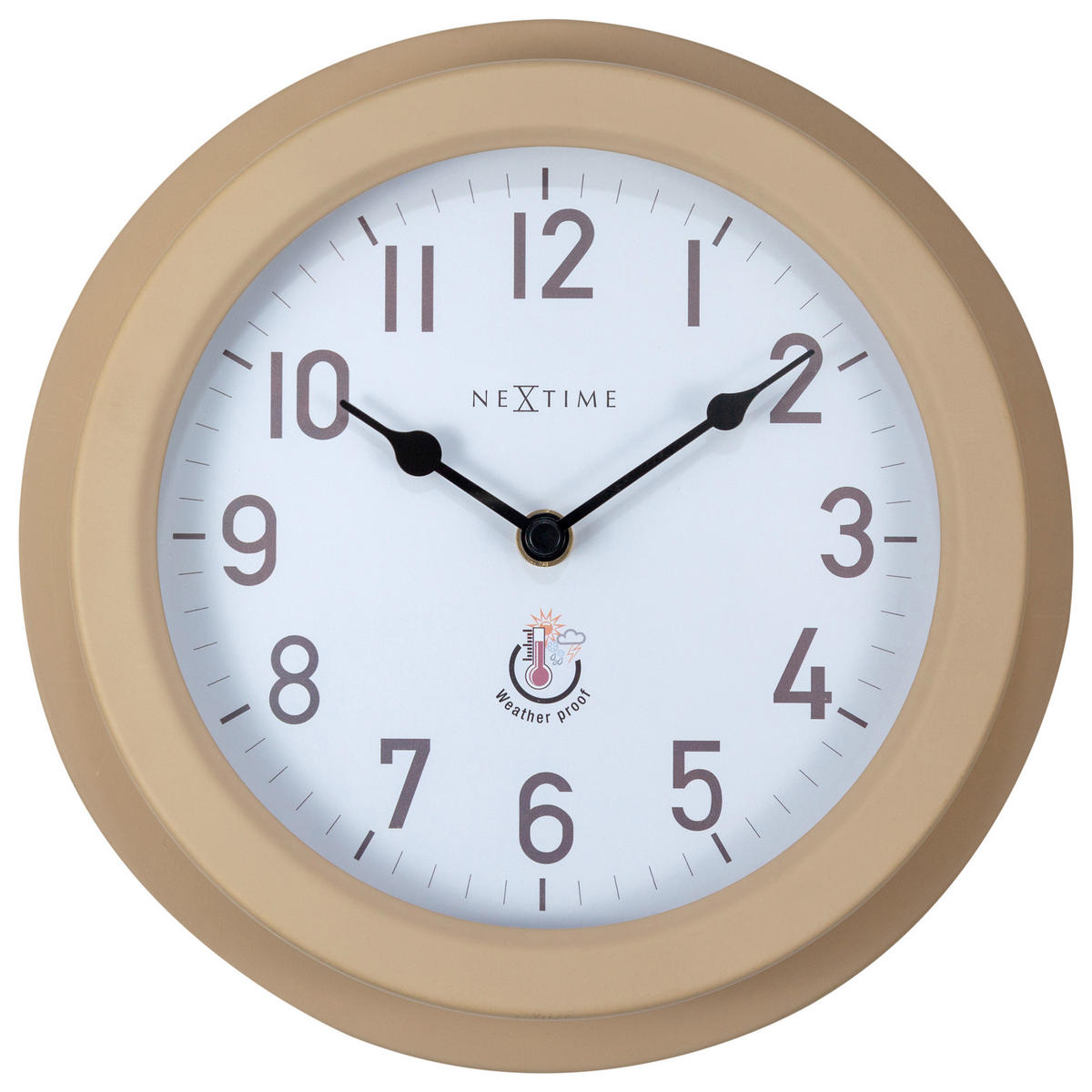 WANDUHR 22/22/5,5 cm   - Braun, Basics, Metall (22/22/5,5cm)