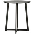 BEISTELLTISCH 43/43/47 cm Grau, Schwarz rund  - Schwarz/Grau, Trend, Glas/Metall (43/43/47cm) - Xora