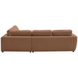 ECKSOFA  in Chenille Braun  307/224 cm  - Schwarz/Braun, KONVENTIONELL, Kunststoff/Textil (307/224cm) - Hom`in