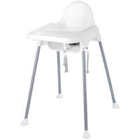 HOCHSTUHL  - Weiss/Grau, Basics, Kunststoff/Metall (64/56/87,5cm) - My Baby Lou