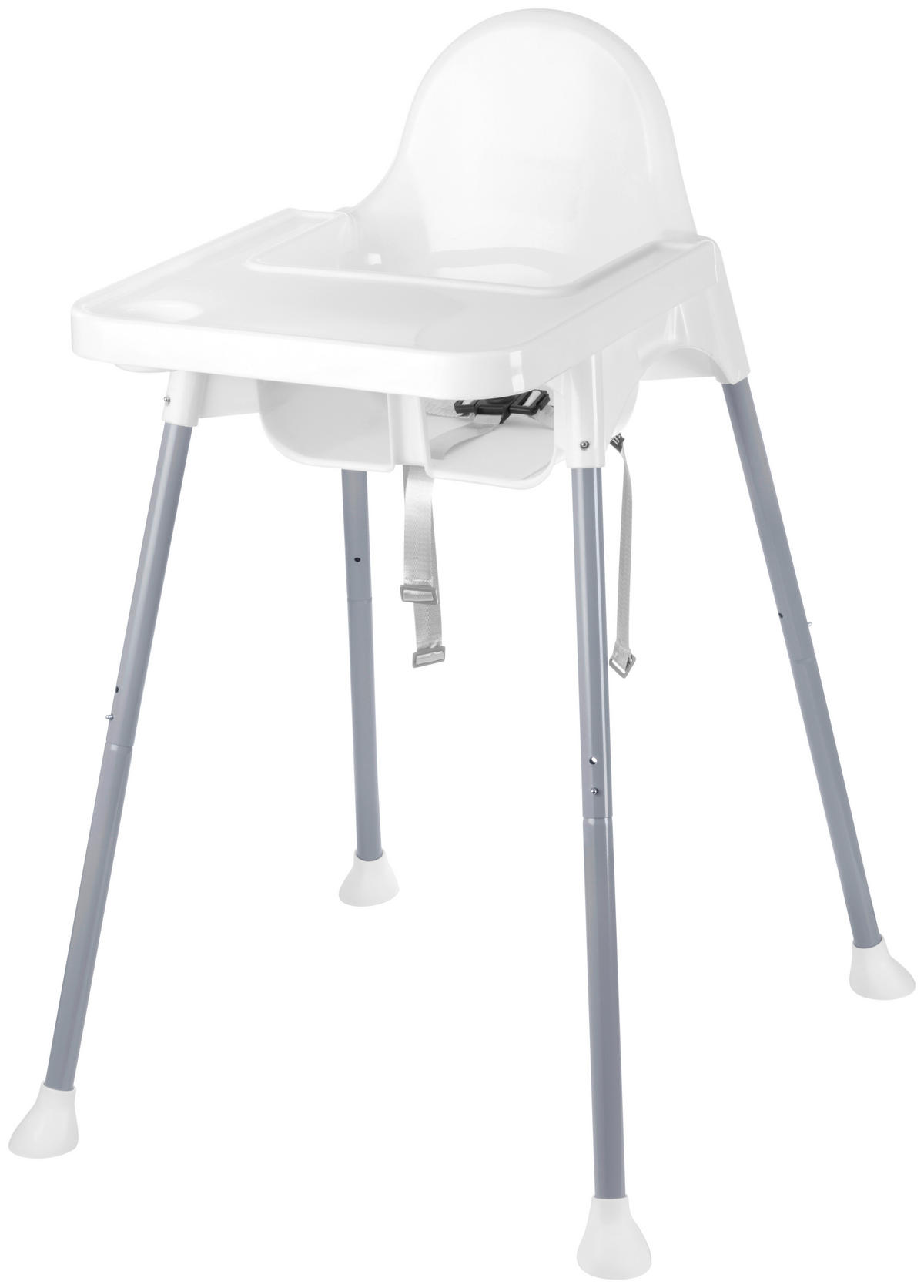 HOCHSTUHL  - Weiss/Grau, Basics, Kunststoff/Metall (64/56/87,5cm) - My Baby Lou