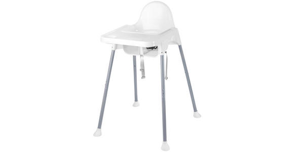 HOCHSTUHL  - Weiß/Grau, Basics, Kunststoff/Metall (64/56/87,5cm) - My Baby Lou