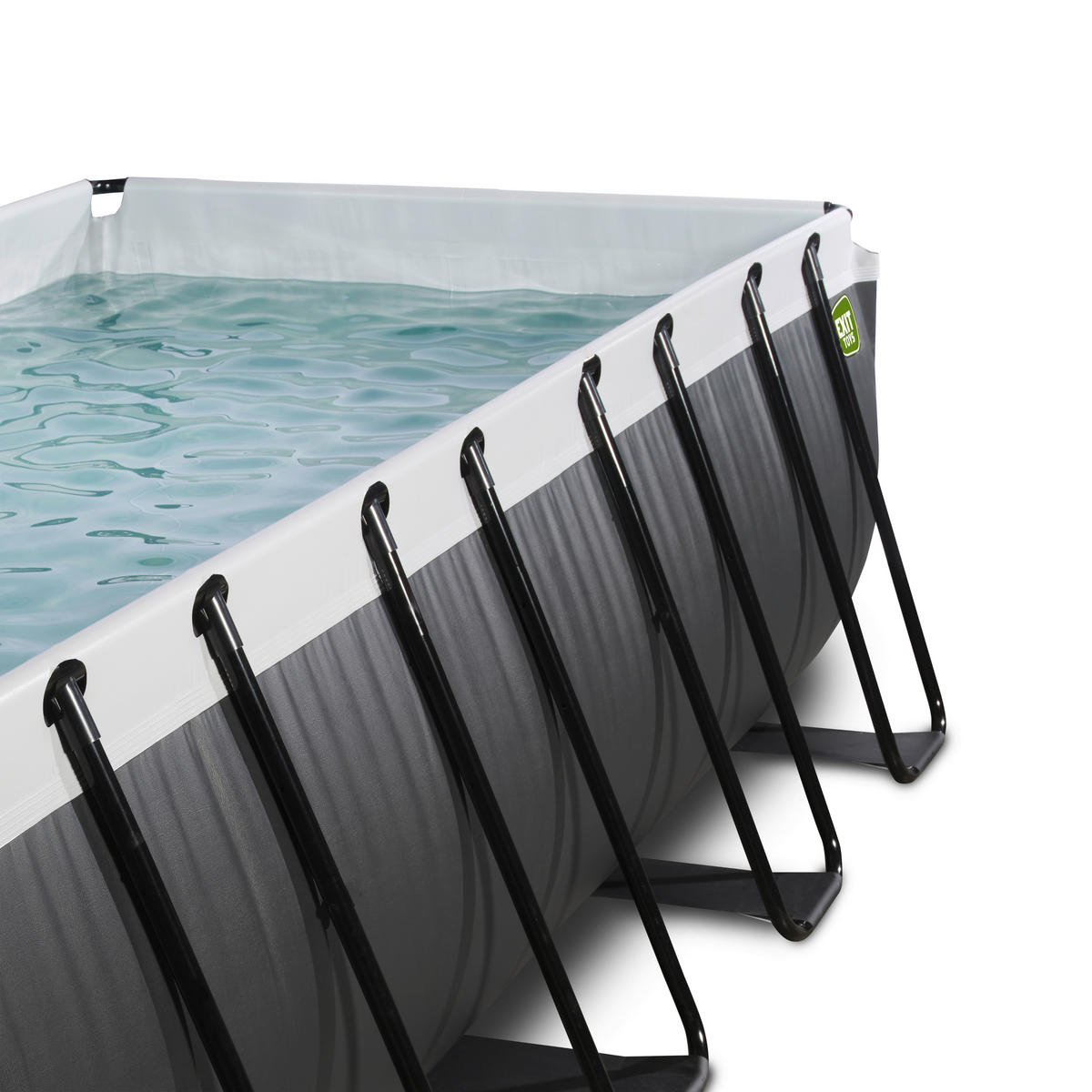 POOL 400/200/100 cm  - Anthrazit, Konventionell, Kunststoff/Metall (400/200/100cm) - EXIT Toys