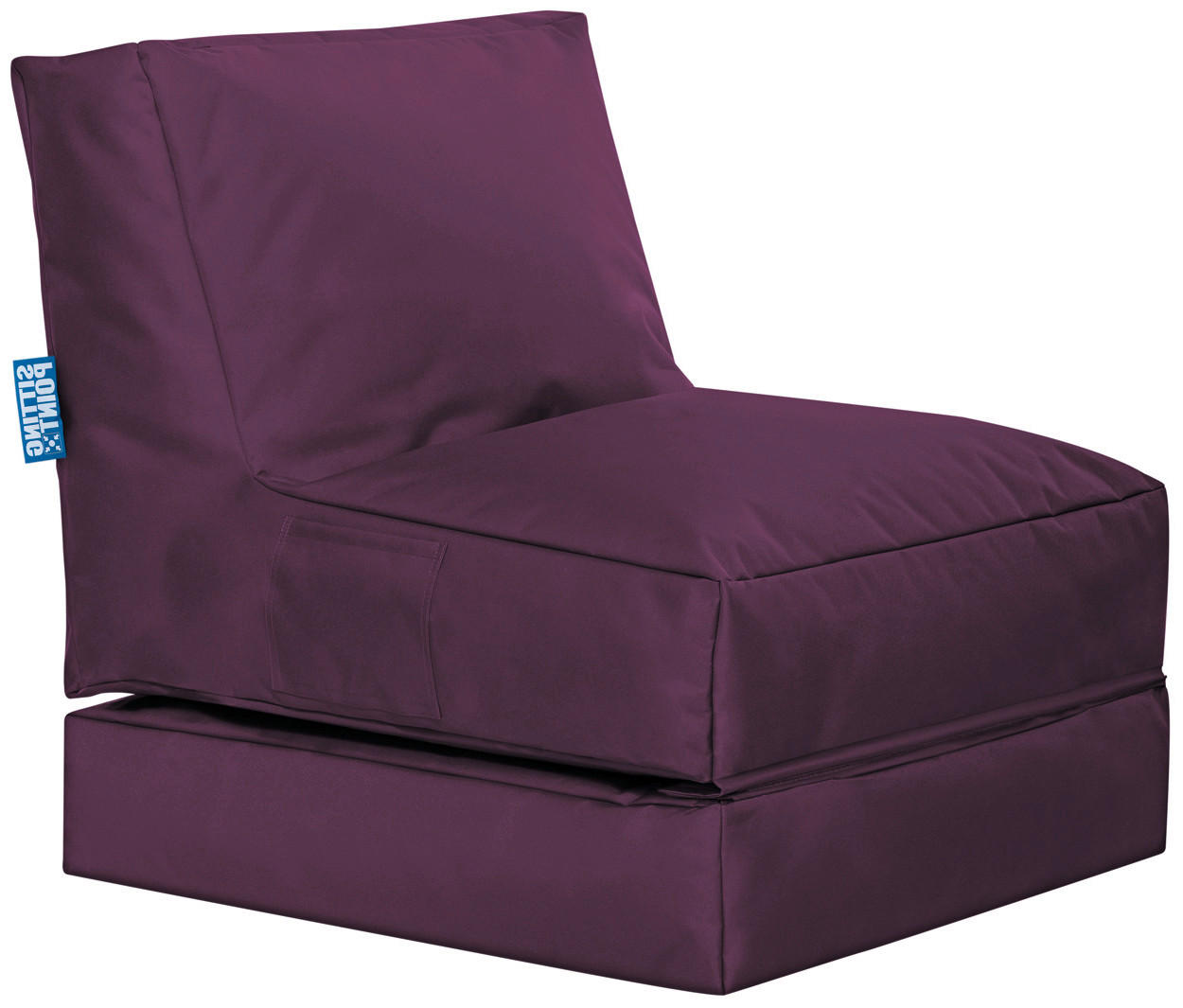 SITZSACK 300 l  - Aubergine, Design, Textil (70/80/90cm)