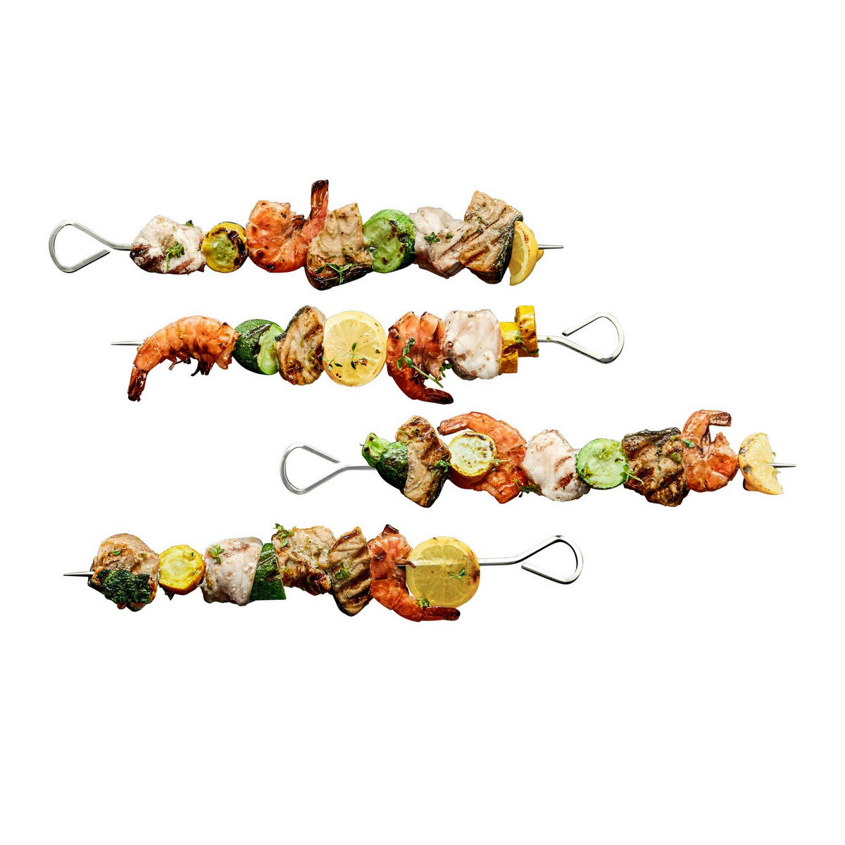 GRILLSPIEßE - Edelstahlfarben, Design, Metall (37cm) - WMF