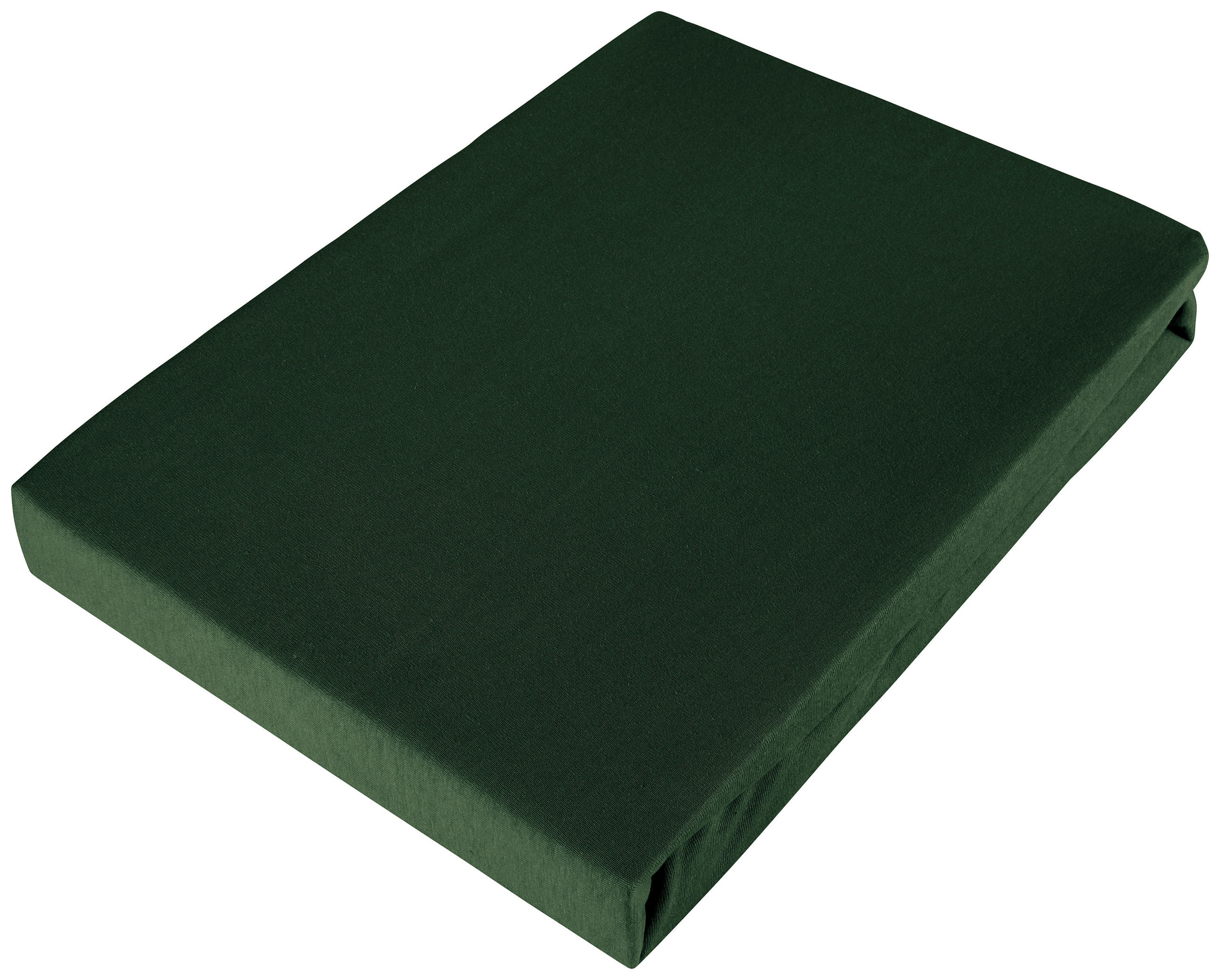 Flanell-Spannleintuch 200/200 cm Biber  - Dunkelgrün, KONVENTIONELL, Textil (200/200cm) - Esposa