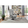 RELAXSESSEL TYCOON V Flachgewebe    - Chromfarben/Hellgrau, KONVENTIONELL, Textil/Metall (74/112/82cm) - Sit & More