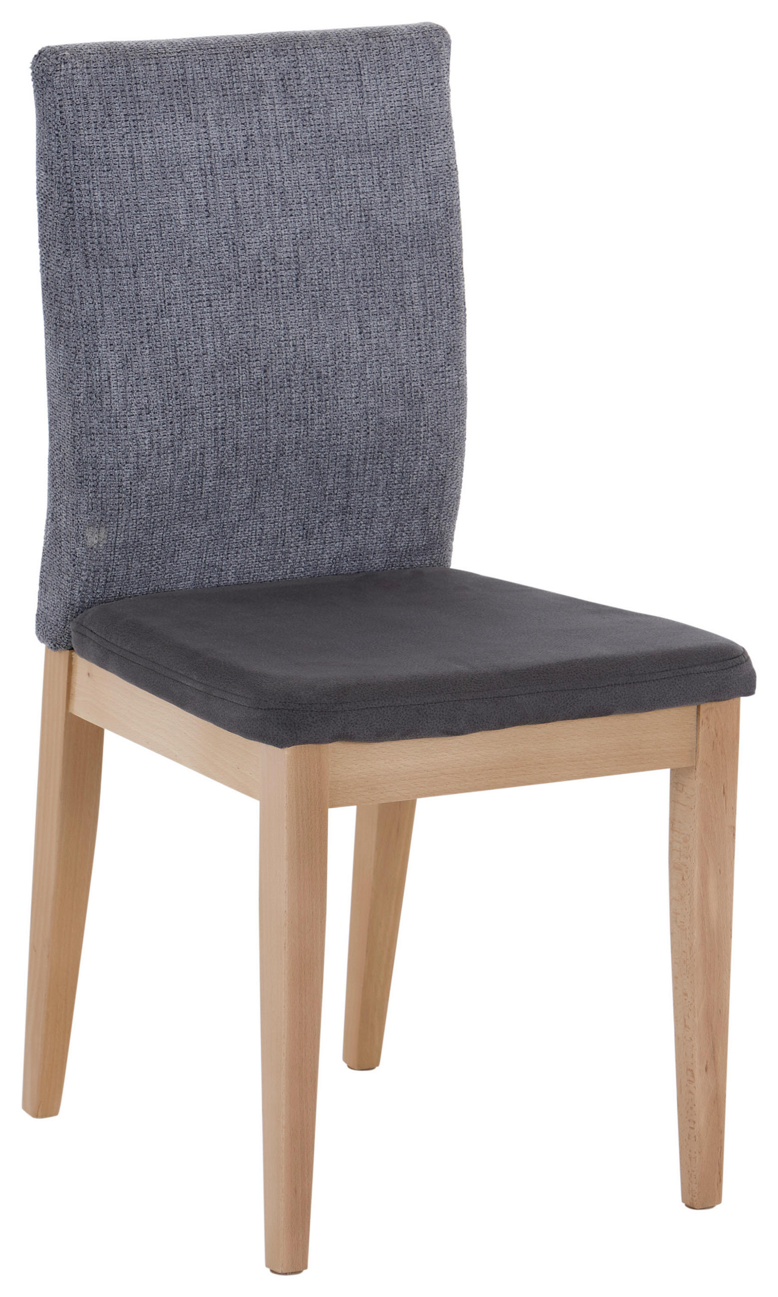 Vierfußstuhl Manzano Grau Gepolstert