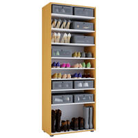 SCHUHSCHRANK Vandol  in 71/180/37 cm  - Buchefarben, Design, Holzwerkstoff (71/180/37cm) - MID.YOU