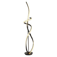 LED-STEHLEUCHTE 25/25/143 cm    - Schwarzchrom, Design, Kunststoff/Metall (25/25/143cm)