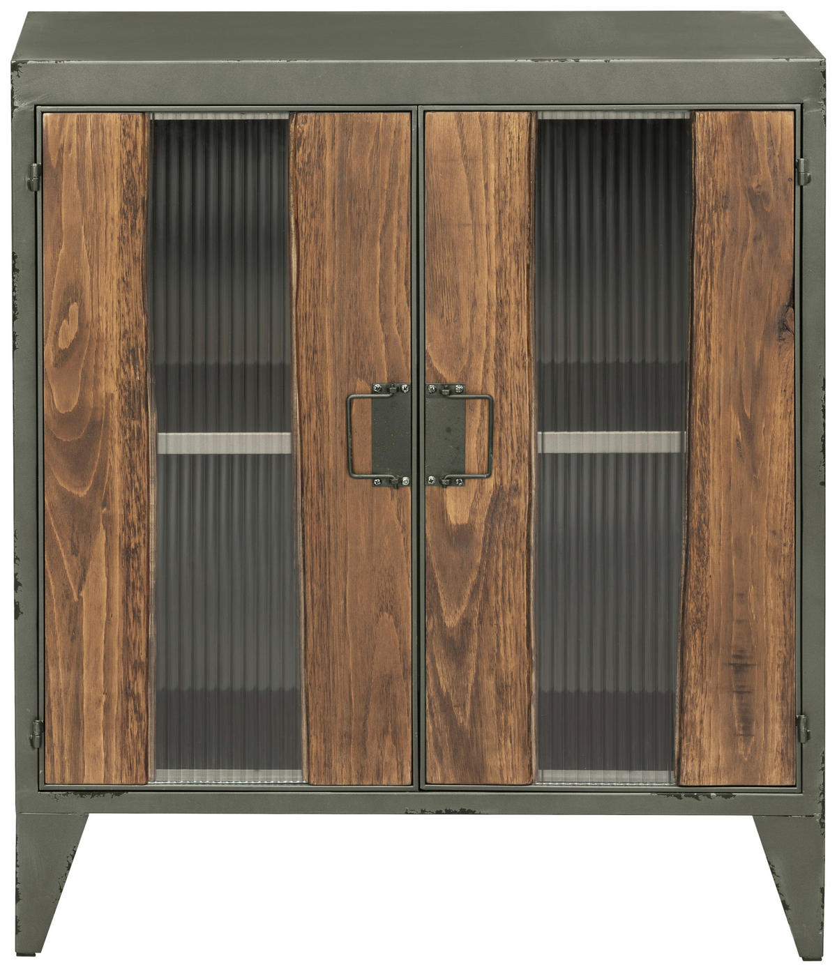 SCHUHSCHRANK Tanne massiv Naturfarben, Schwarz  - Schwarz/Naturfarben, KONVENTIONELL, Glas/Holz (72.5/83.5/33cm) - Livetastic