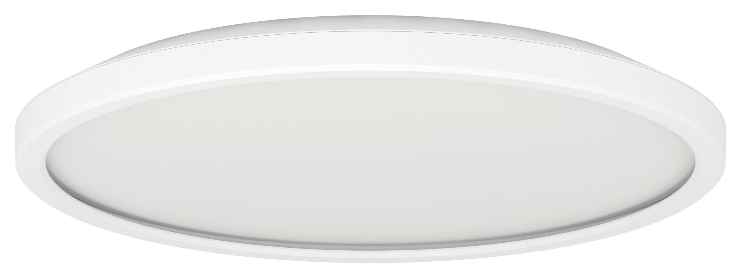 BADEZIMMER-DECKENLEUCHTE Curitiba 30/2,5 cm   - Weiß, Basics, Kunststoff (30/2,5cm) - Celina