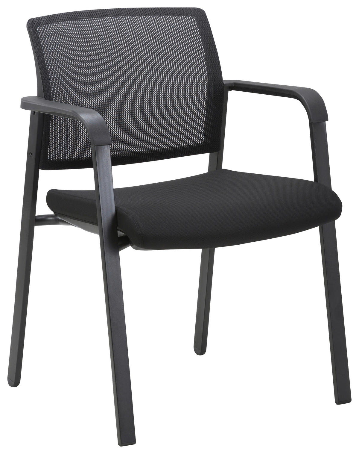 ARMLEHNSTUHL  in Eisen Webstoff matt  - Schwarz, KONVENTIONELL, Kunststoff/Textil (57/81/54cm) - Xora