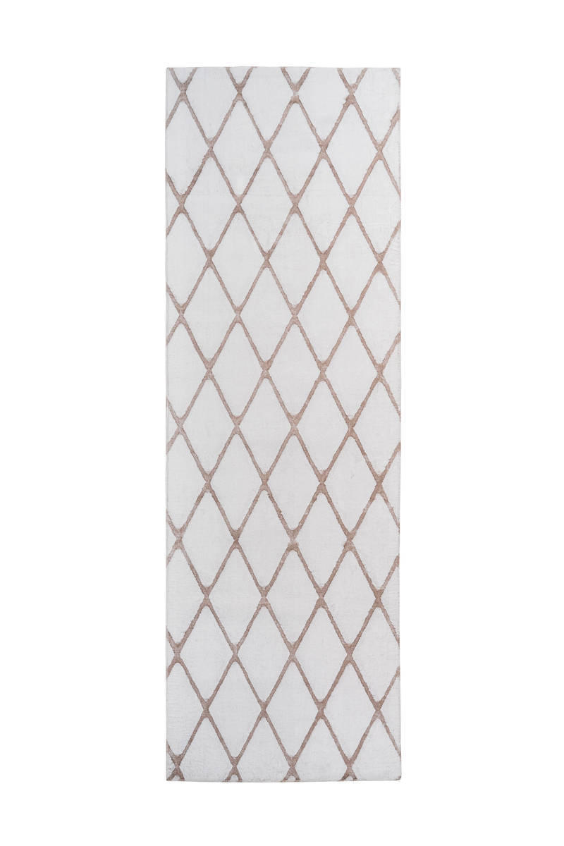 LÄUFER 80/250 cm  - Rosa/Weiß, Design, Textil (80/250cm)