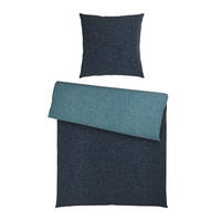 WENDEBETTWÄSCHE 2-teilig Flanell 135/200 cm  - Blau, Basics, Textil (135/200cm) - Novel