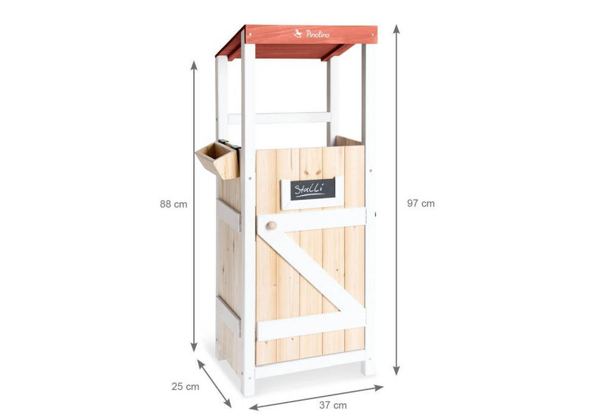 KINDERSPIELSET STALLI  - Multicolor, Basics, Holz (37/97/26,5cm) - Pinolino