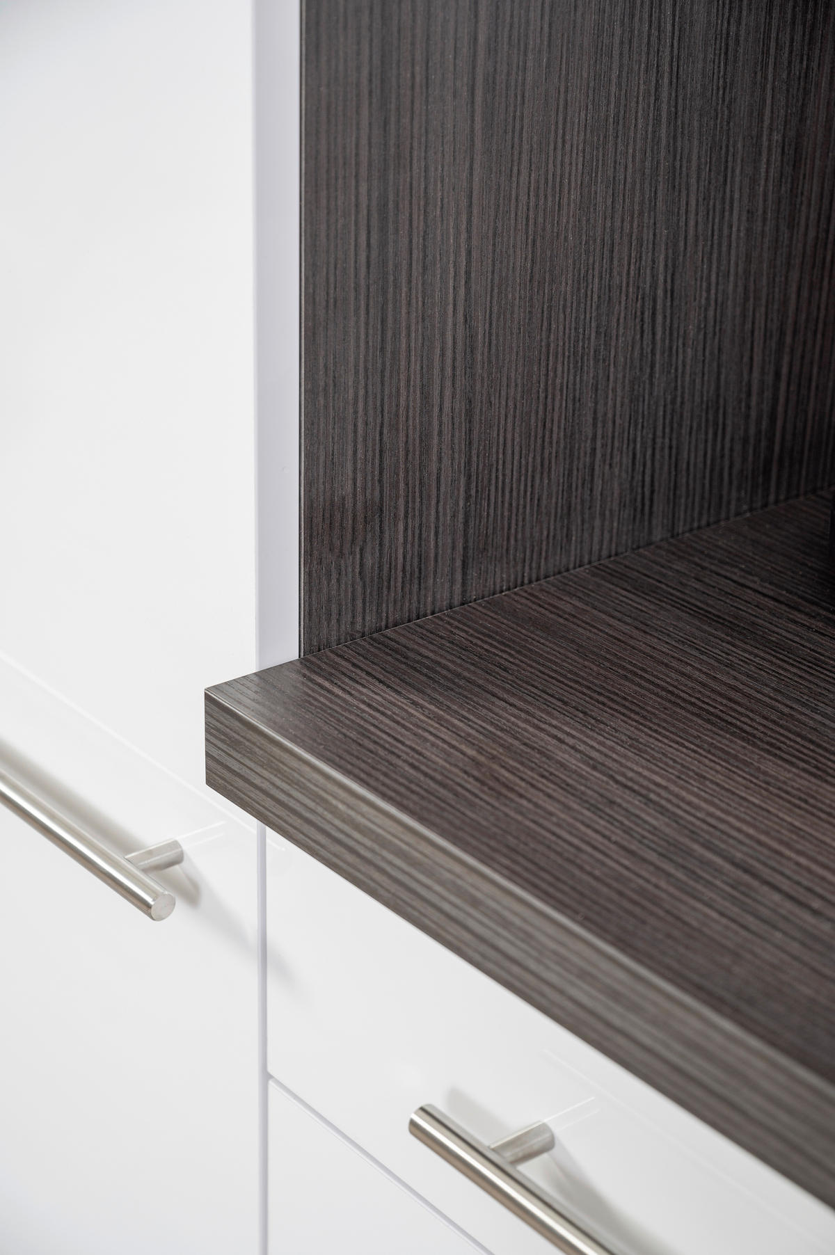 KÜCHENBLOCK 280/160 cm   in Grau, Weiss  - Weiss/Grau, Basics, Holzwerkstoff/Metall (280/160cm) - Respekta