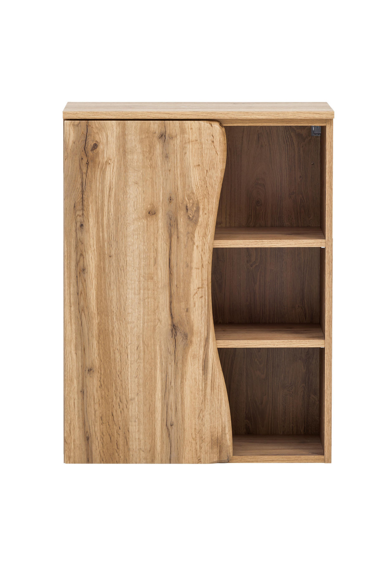 UNTERSCHRANK 60/79/35 cm   - Eiche Wotan/Silberfarben, Natur, Holzwerkstoff/Kunststoff (60/79/35cm) - Xora