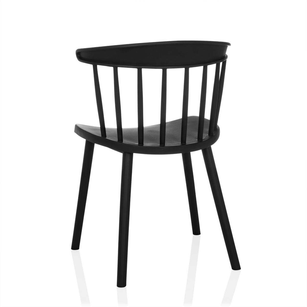 BESUCHERSTUHL  in Schwarz  - Schwarz, MODERN, Kunststoff (53/75/45cm) - MID.YOU