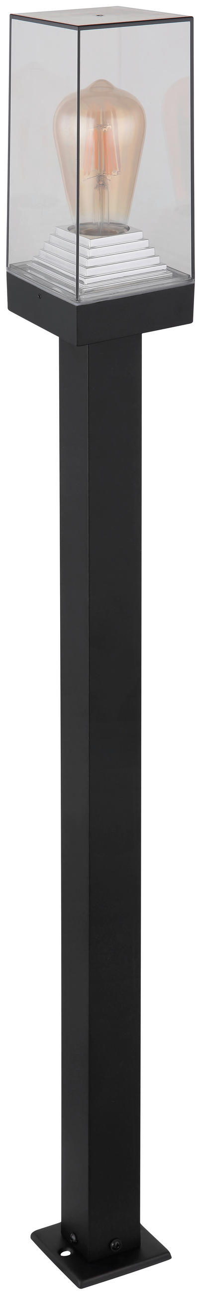 PODNA SVJETILJKA VANJSKA  - prozirno/crna, Basics, metal/plastika (10/10/100cm) - Globo