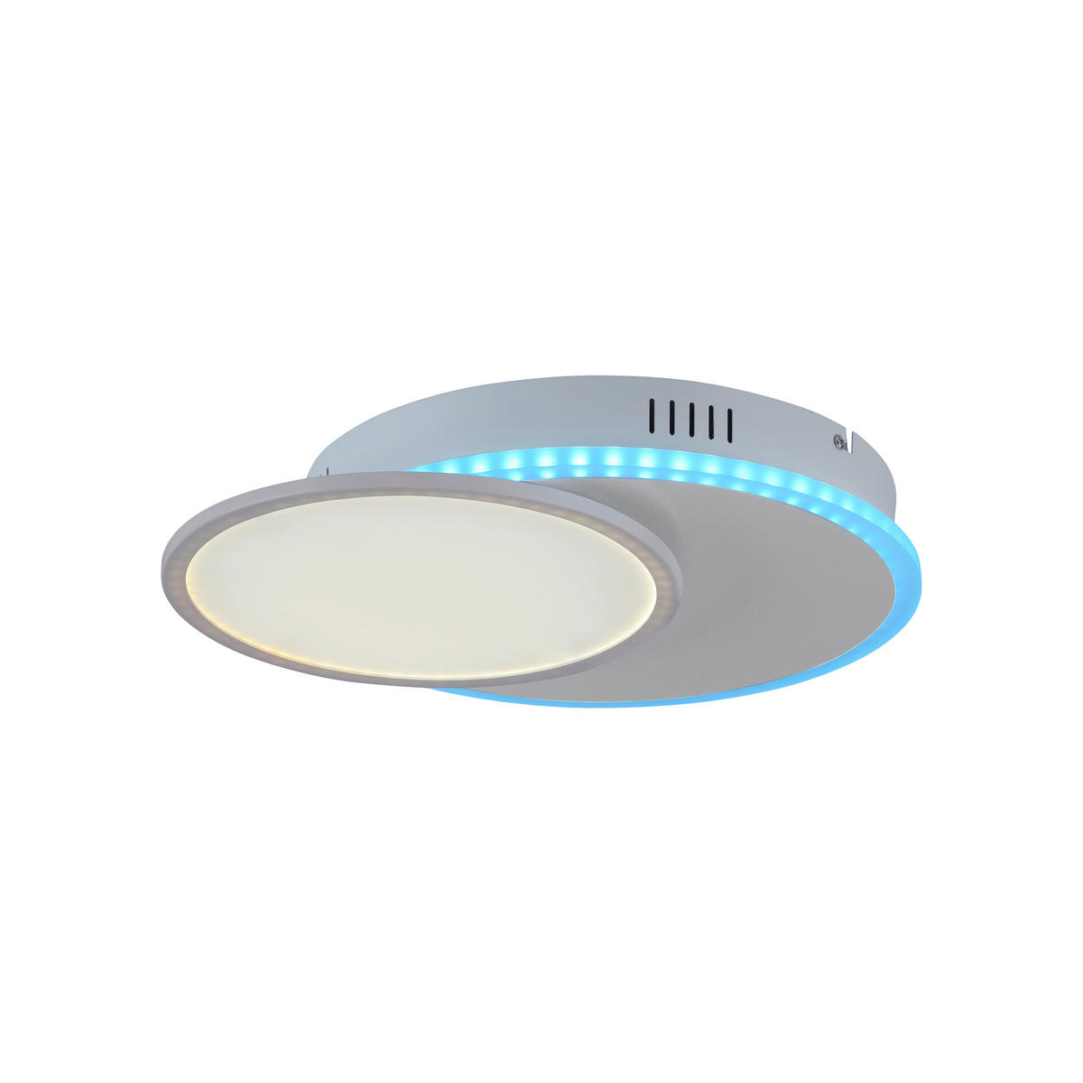 LED-Deckenleuchte 45/33/7,5 cm   - Weiß, Design, Kunststoff/Metall (45/33/7,5cm)