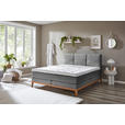 BOXSPRINGBETT 180/200 cm  in Grau  - Eichefarben/Grau, KONVENTIONELL, Holz/Textil (180/200cm) - Carryhome
