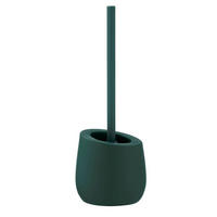 WC-BÜRSTENGARNITUR in Keramik  Kunststoff   - Dunkelgrün/Schwarz, Basics, Keramik/Kunststoff (13,5/38/13,5cm) - Wenko