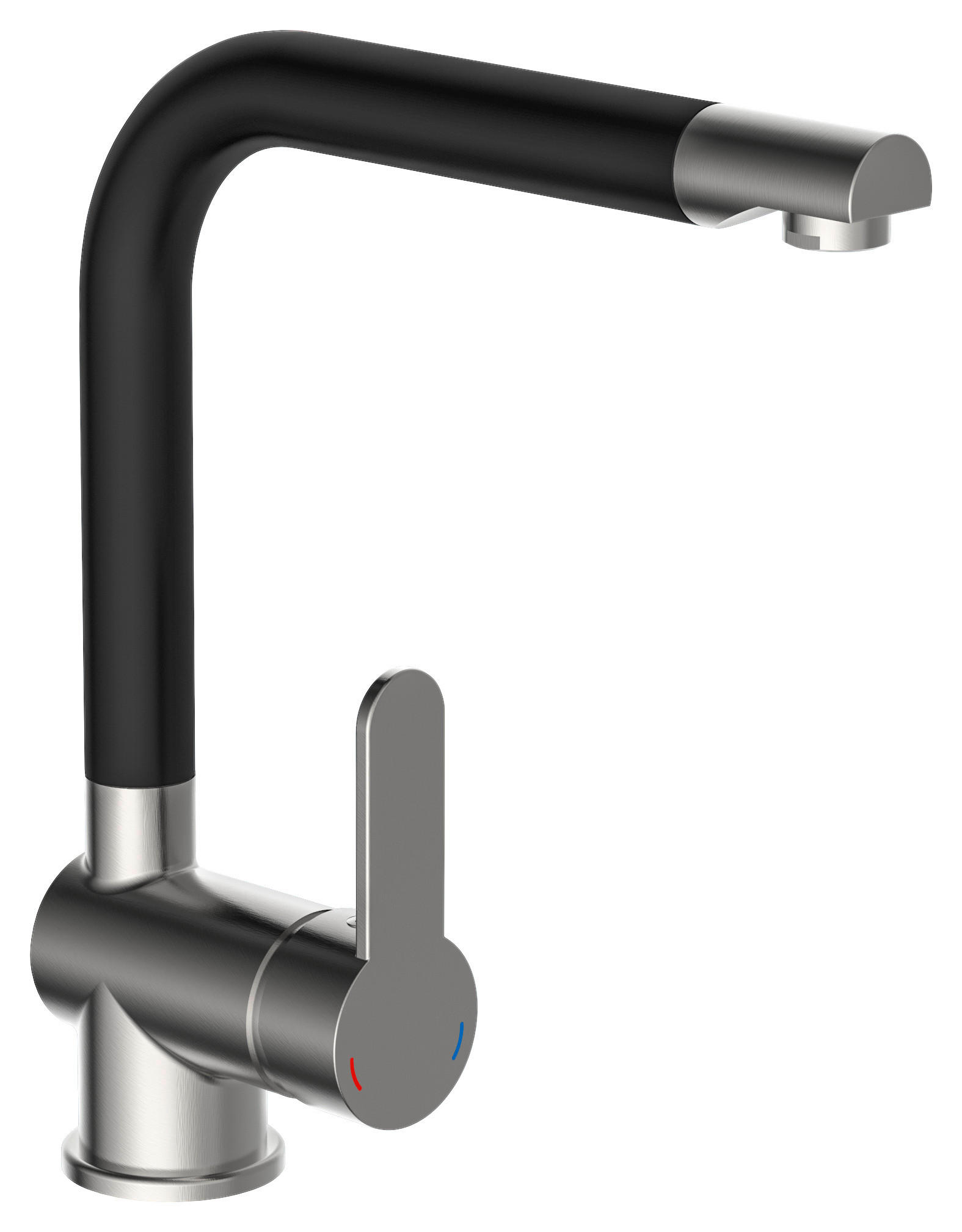 KÜCHENARMATUR Rio  - Edelstahlfarben/Schwarz, Basics, Metall (5,7/30/26,5cm) - Schütte