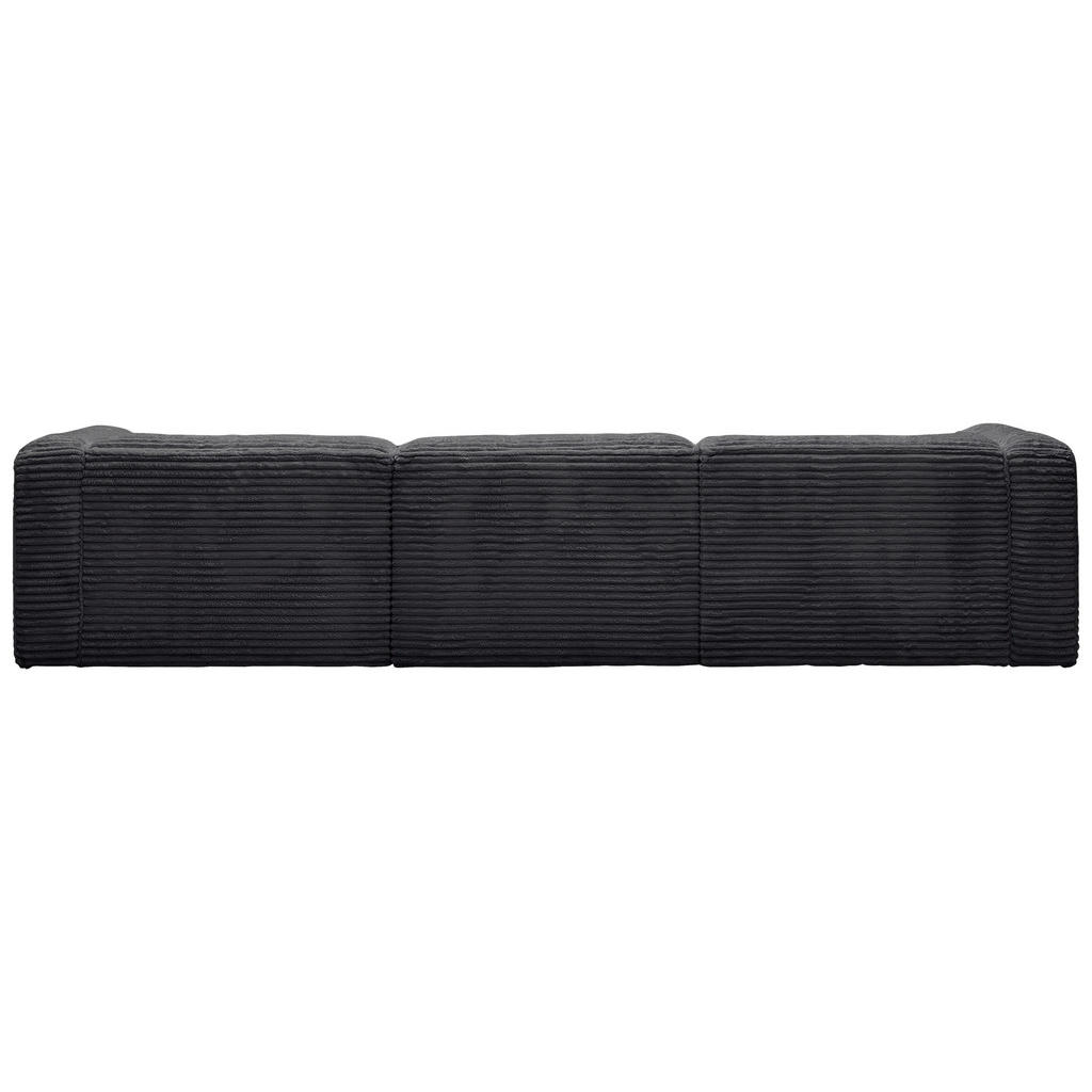 Thumbnail - Stylife Ecksofa Febe, Schwarz, Textil, 3-Sitzer, Ottomane links, Eckteil, 332x163 cm, Stoffauswahl, Armteil links, recht...