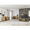 SIDEBOARD  in 160,2/81,8/37 cm  - Eichefarben/Schwarz, MODERN, Holzwerkstoff/Kunststoff (160,2/81,8/37cm) - Carryhome