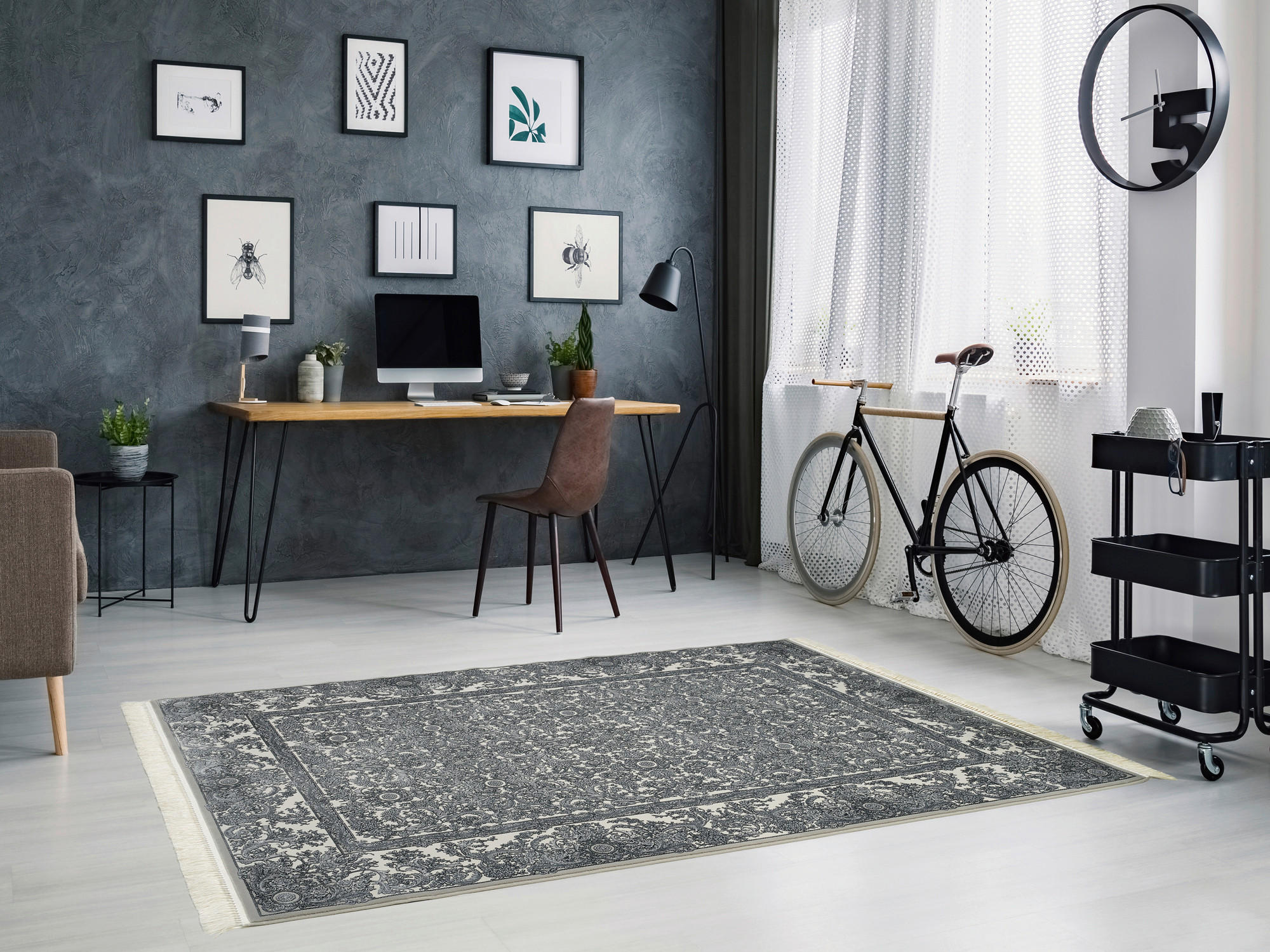 ORIENTTEPPICH 67/130 cm DIETER KNOLL Creme, Grau  - Creme/Grau, Basics, Textil (67/130cm) - Dieter Knoll
