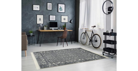 ORIENTTEPPICH 67/130 cm DIETER KNOLL Creme, Grau - Creme/Grau, Basics, Textil (67/130cm) - Dieter Knoll