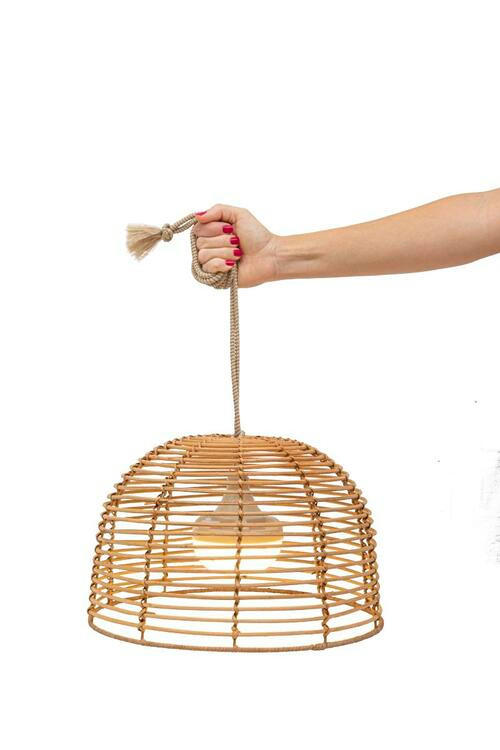 LED-AUßENLEUCHTE - Naturfarben, Natur, Naturmaterialien (35/22cm) - New Garden