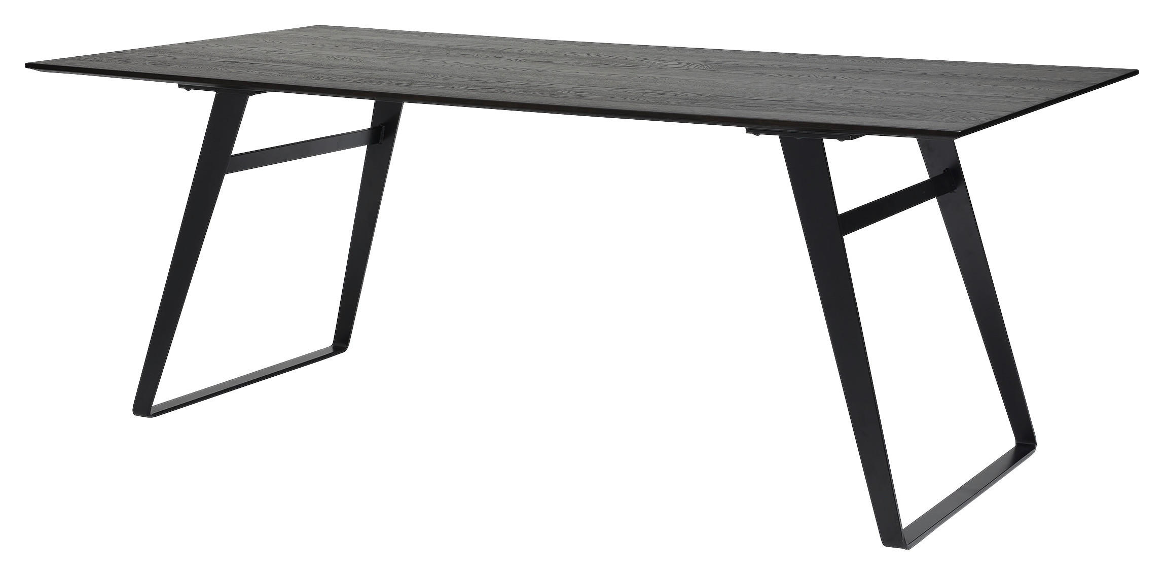 Thumbnail - Musterring Esstisch Justb!, Schwarz, Holz, Eiche, massiv, rechteckig, Kufe, 100x77x180 cm, in verschiedenen Größen erhäl...