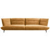 MEGASOFA in Flachgewebe Currygelb  - Currygelb/Schwarz, Design, Holzwerkstoff/Textil (339/92/99cm) - Moderano