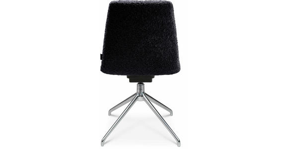 STUHL in Aluminium Bouclé Metall, Textil - Lavagrau/Alufarben, Design, Textil/Metall (46/81,5-84,5/55cm) - Johann Jakob