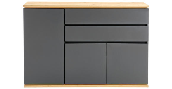 SIDEBOARD 139/93/42 cm  in Graphitfarben, Eiche Artisan  - Schwarz/Graphitfarben, MODERN, Holzwerkstoff/Kunststoff (139/93/42cm) - Xora