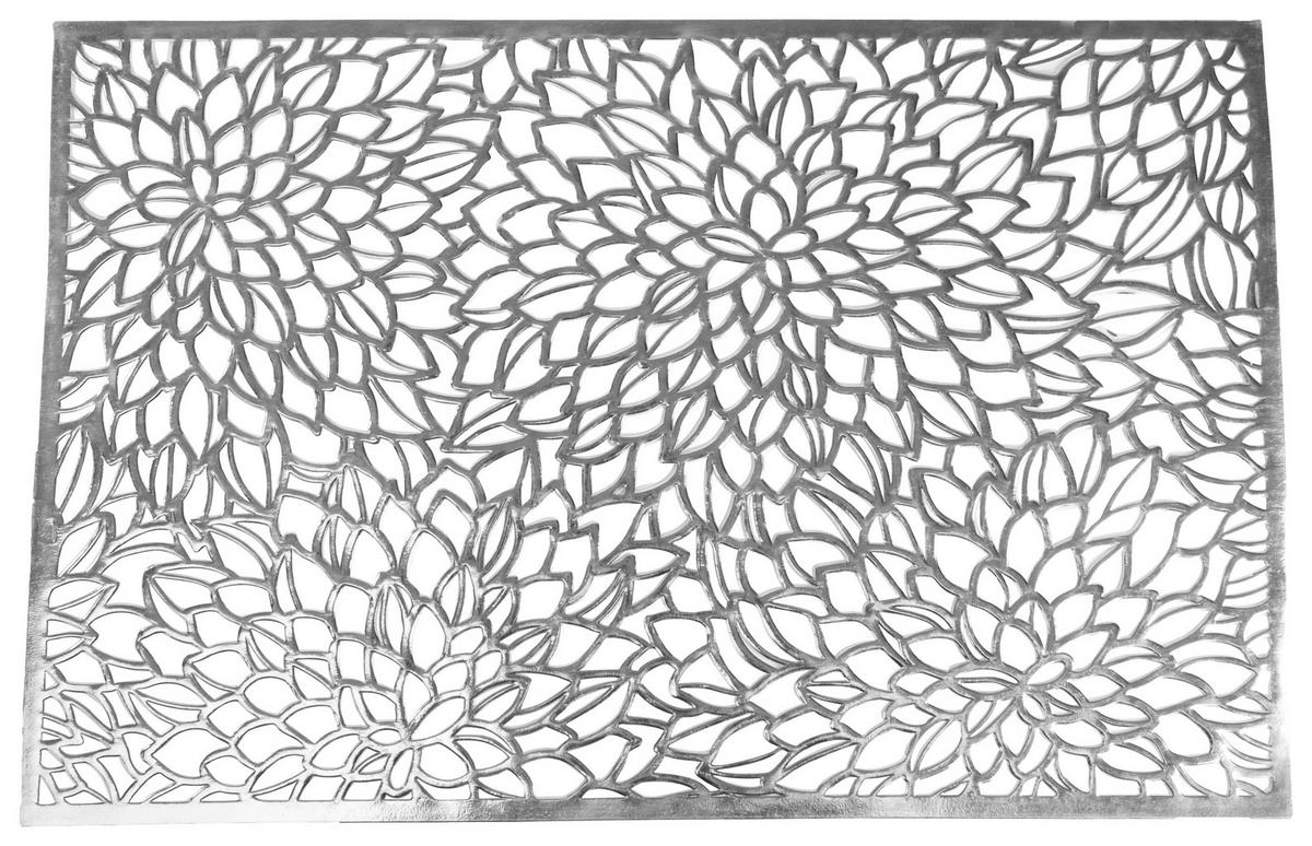 TISCHSET Kunststoff Silberfarben 30/45 cm  - Silberfarben, Basics, Kunststoff (30/45cm)