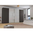 SCHWEBETÜRENSCHRANK 361/223/68 cm 4-türig  - Chromfarben, KONVENTIONELL, Glas/Holzwerkstoff (361/223/68cm) - Novel