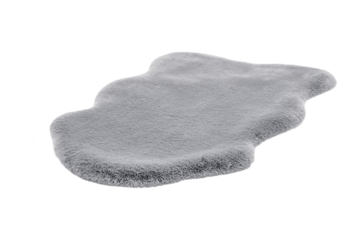 KOBEREC S VYSOKÝM VLASEM, 60/90 cm, modrá, šedá - šedá/modrá, Trend, textil (60/90cm)