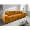 VIERSITZER-SOFA in Struktur Goldfarben  - Goldfarben/Schwarz, MODERN, Kunststoff/Textil (300/87/120cm) - Livetastic