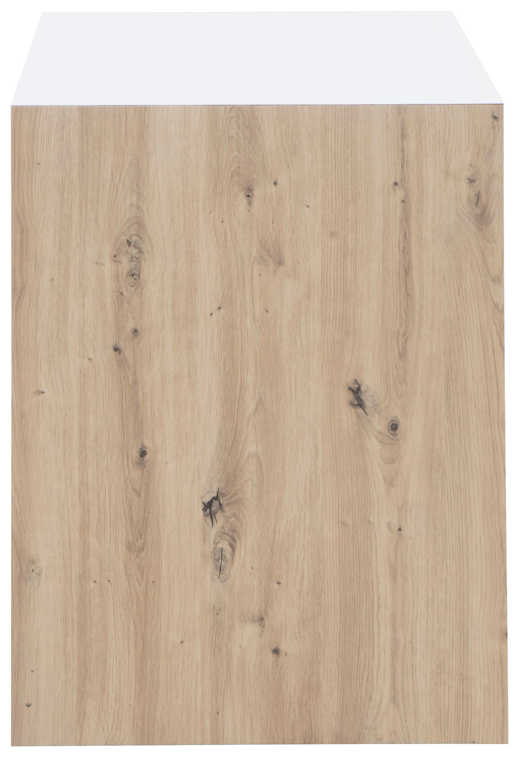 SCHREIBTISCH 166/60/75 cm  in Weiß, Eiche Artisan  - Schwarz/Eiche Artisan, Design, Holzwerkstoff/Kunststoff (166/60/75cm) - Cantus