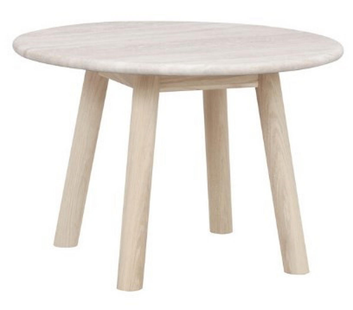 SOFFBORD i trä, sten 60/40 cm  - vit/ekfärgad, Klassisk, trä/sten (60/40cm) - Rowico